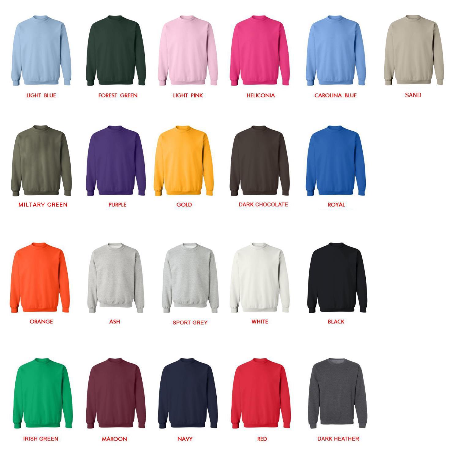 sweatshirt color chart - Knocked Loose Shop