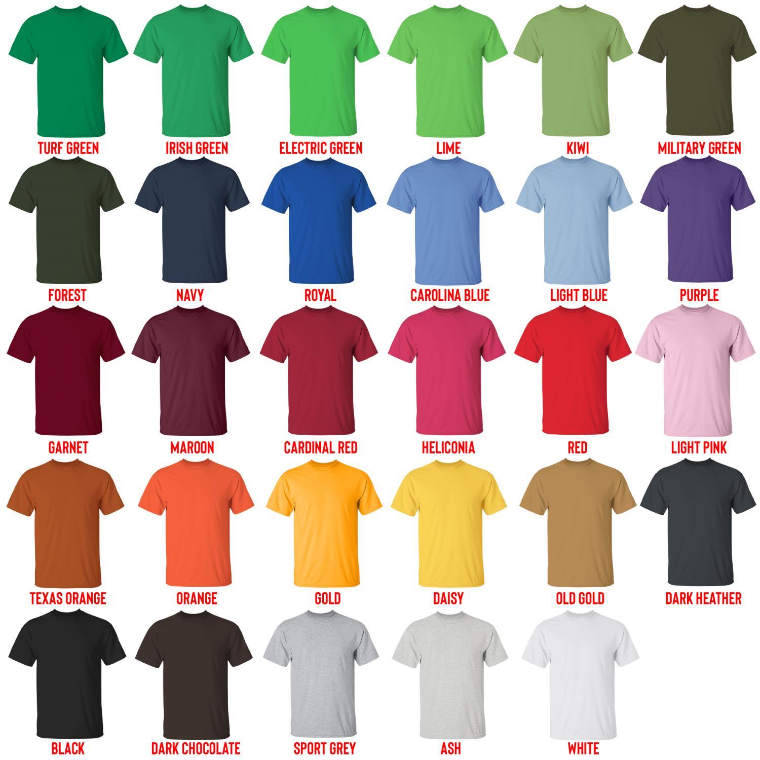 t shirt color chart - Knocked Loose Shop