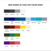 tank top color chart - Knocked Loose Shop