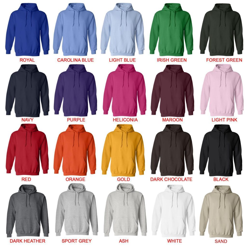 hoodie color chart - Knocked Loose Shop