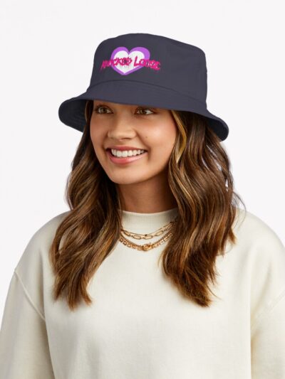 Knocked Loose Girly Metal Text Bucket Hat Official Knocked Loose Merch