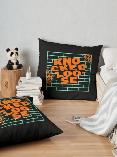 Knocked Loose The Wall Throw Pillow Official Knocked Loose Merch