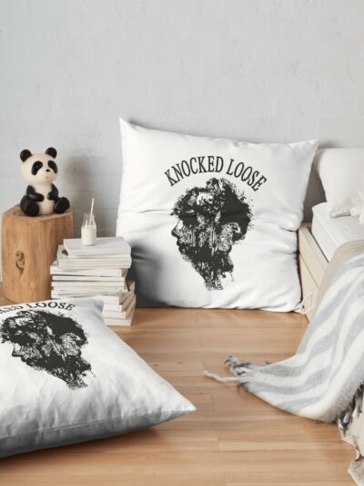 Knocked Loose Merch Knocked Loose Throw Pillow Official Knocked Loose Merch