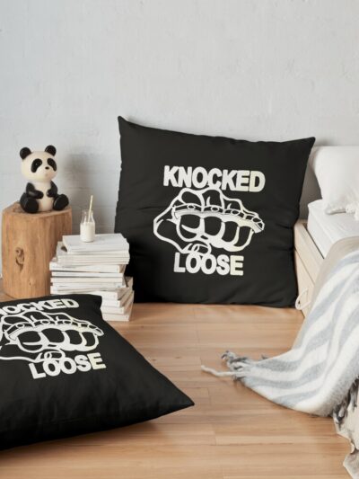 Knocked Loose Throw Pillow Official Knocked Loose Merch