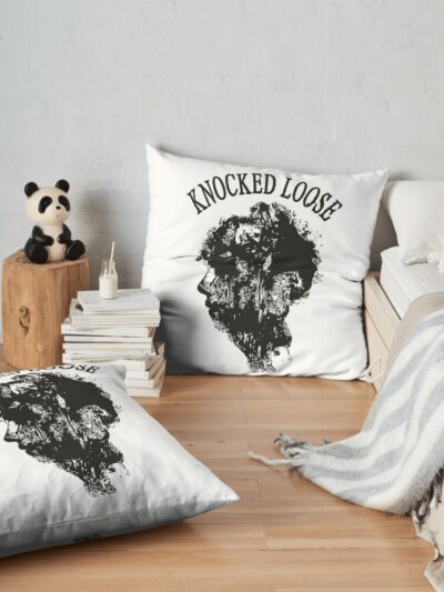 Knocked Loose Throw Pillow Official Knocked Loose Merch