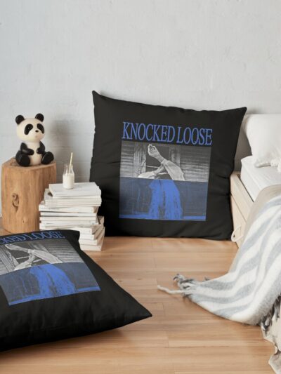 Knocked Loose Throw Pillow Official Knocked Loose Merch