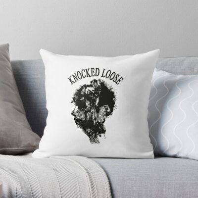 Knocked Loose Merch Knocked Loose Throw Pillow Official Knocked Loose Merch