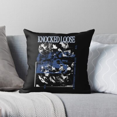 Knocked Loose Band Throw Pillow Official Knocked Loose Merch