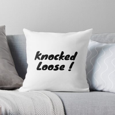 Knocked Loose Hoodie Throw Pillow Official Knocked Loose Merch