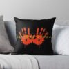 Hand-Knocked Loose Throw Pillow Official Knocked Loose Merch