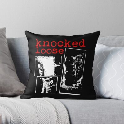 Knocked Loose Classic Throw Pillow Official Knocked Loose Merch