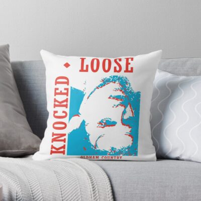 Knocked Loose Oldham Country Throw Pillow Official Knocked Loose Merch