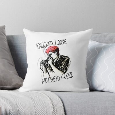 #111 - Bryan Garris (Knocked Loose) Throw Pillow Official Knocked Loose Merch