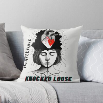 Embracing Resilience: Knocked Loose In Life Throw Pillow Official Knocked Loose Merch