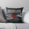 Knocked Loose Art Throw Pillow Official Knocked Loose Merch