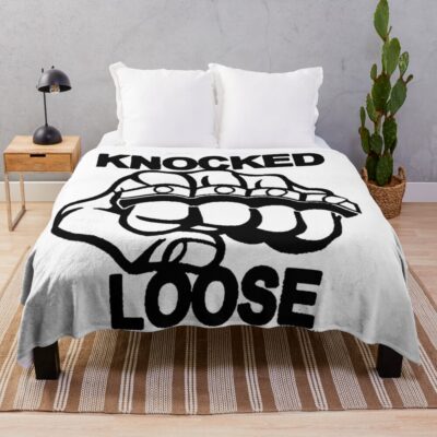 Logo Decal Throw Blanket Official Knocked Loose Merch