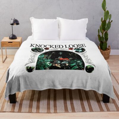 Knocked Loose Art Throw Blanket Official Knocked Loose Merch