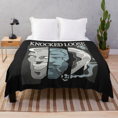 Knocked Loose Art Throw Blanket Official Knocked Loose Merch