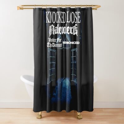 Knocked Loose Art Shower Curtain Official Knocked Loose Merch