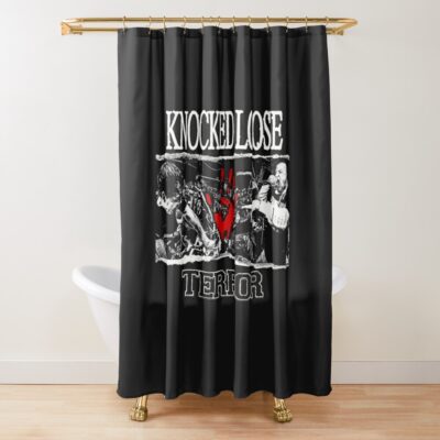 Knocked Loose Art Shower Curtain Official Knocked Loose Merch